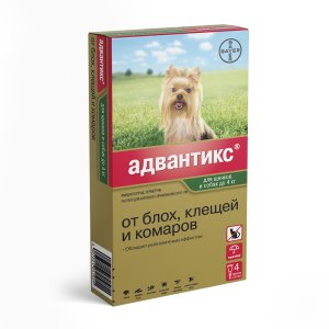 Адвантикс для собак до 4 кг, уп. 4 пип. х 0.4 мл