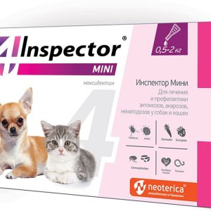 Капли Инспектор д-кошек и собак MINI 0,5-2 кг 1 пип.