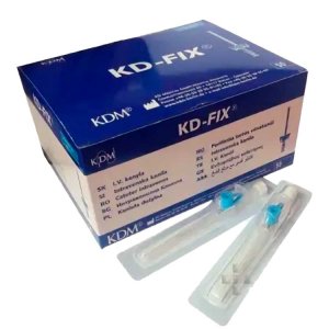 Катетер внутривенный 22G KD-FIX (50 шт-упак) Animall СИНИЙ